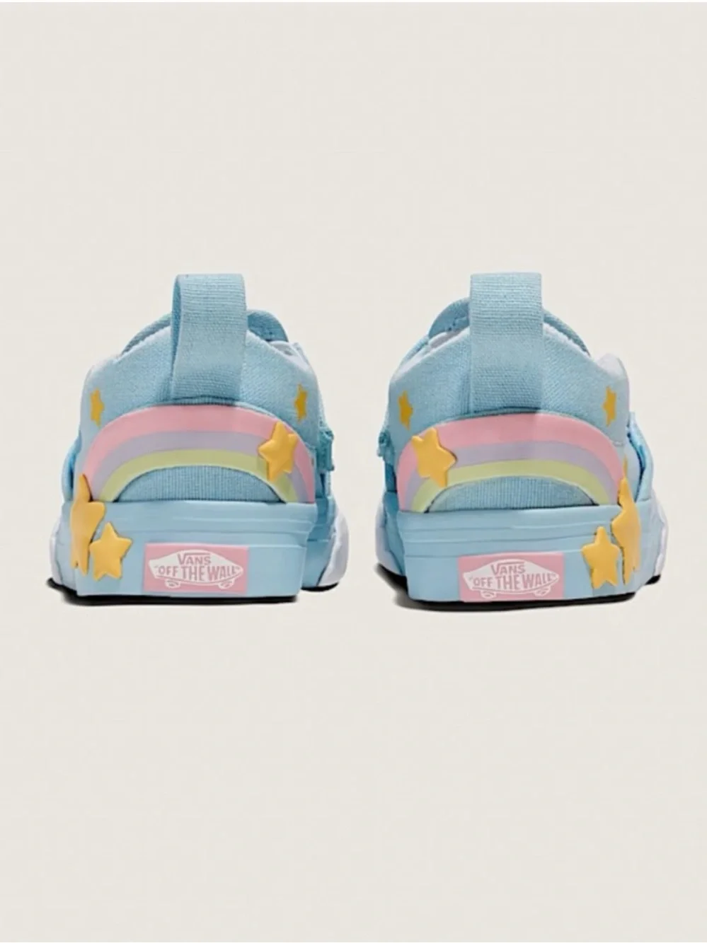 Vans Toddler shooting star rainbow Classic Slip-On V Shoe size 9